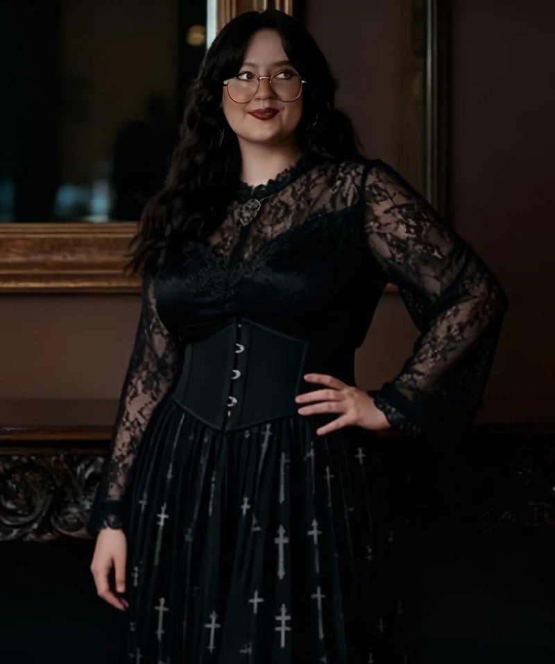 Gothic fashion model