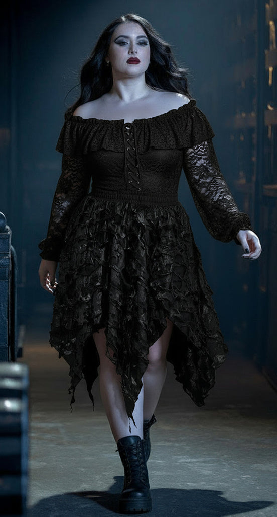 Gothic fashion model