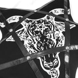 Oreiller pentagramme gothique « Ave Satanas »