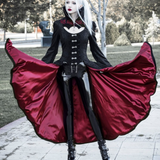 'Scarlet Town' Gothic Overcoat with Medici Collar