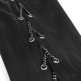 Sht066 Punk Chain Drawstring Men Shirts