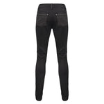 Pt137 Punk Glued Fake Two Pieces Men Trousers