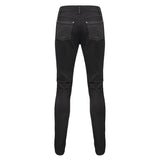 Pt137 Punk Glued Fake Two Pieces Men Trousers