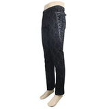 Party Wearing Court Flocking Gothic Patterned Men Trousers