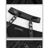 Club Punk Side High Fork Sexy Ladies Slim Fit Long Dress With Chocker