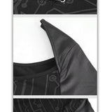 Skt119 Cyberpunk Print Dress