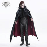 Crimson Veil Knit Collar