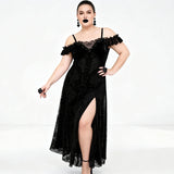 'Burn the Witch' Gothic Slip Dress