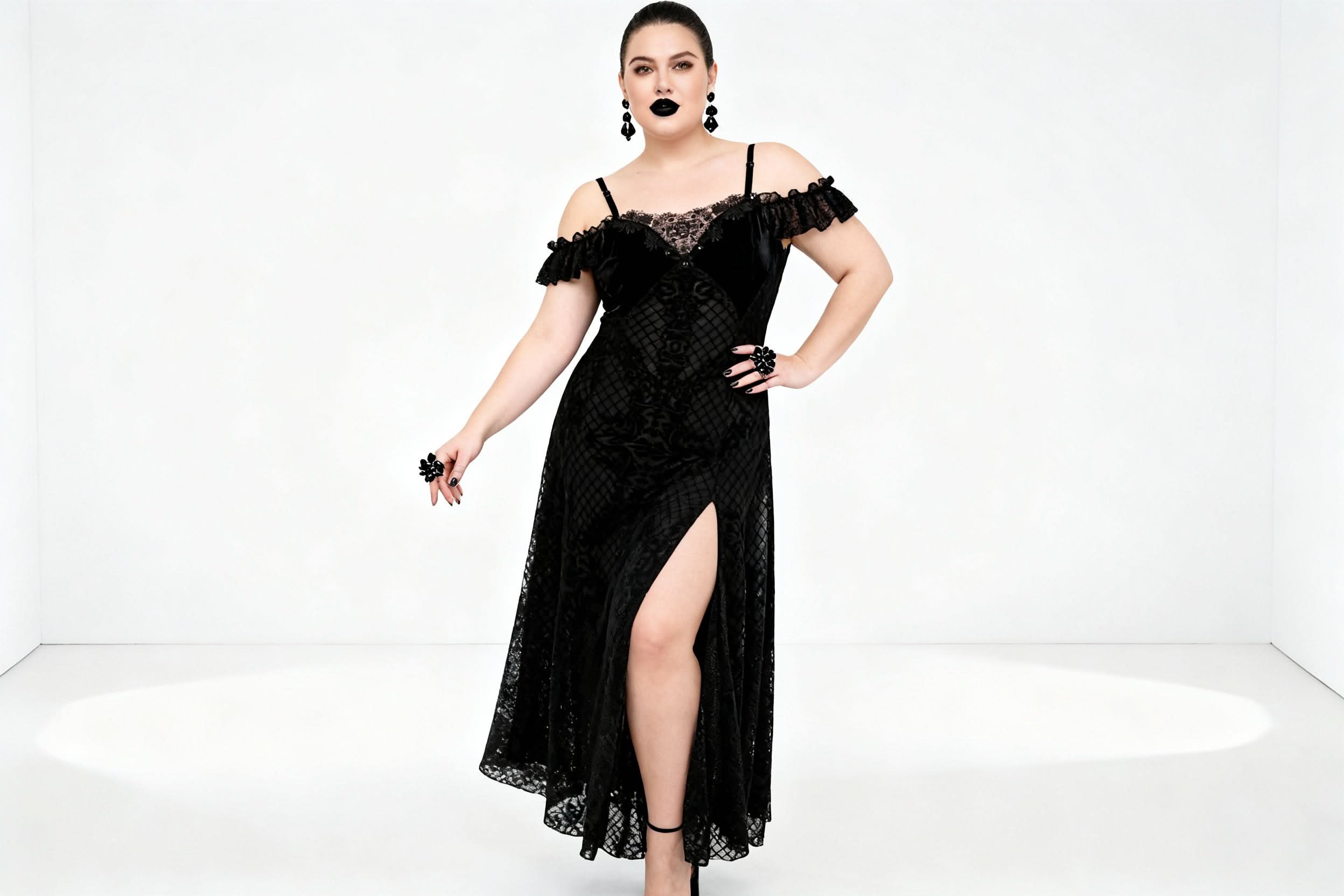 'Burn the Witch' Gothic Slip Dress