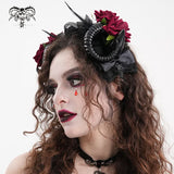 Devil Fashion Black & Red Gothic Headband