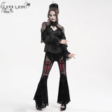 Sable Sigil Satin V-Neck