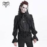 Black Lament Satin Shirt