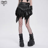 Cracked Revolver Ruffled Skirt