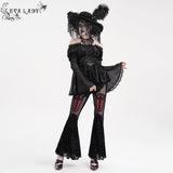 Crimson Eclipse Off-Shoulder Velvet