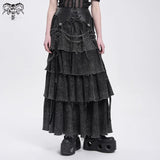Wasted Elegy Tiered Skirt