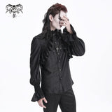 Black Lament Satin Shirt