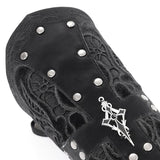 Crucifix Fury Leather Wristband