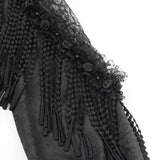 Sable Sigil Satin V-Neck