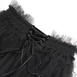 Nether Pulse Mesh Skirt‑Shorts