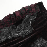 Scarlet Nocturne Flare Trousers