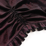 Crimson Nocturne Swallowtail Blouse