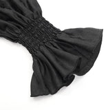 Black Lament Satin Shirt