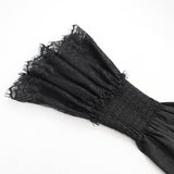 Sable Sigil Satin V-Neck