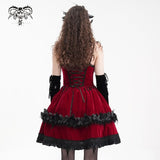 Ruby Sonata Velvet Dress