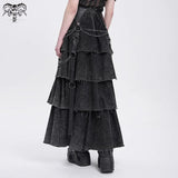 Wasted Elegy Tiered Skirt