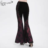 Scarlet Nocturne Flare Trousers