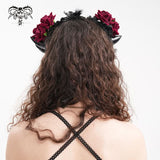 Devil Fashion Black & Red Gothic Headband