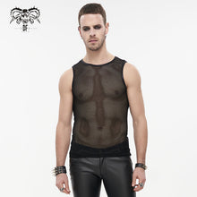 "Caution“ Punk Mesh Tanktop (Black Hole Sun)