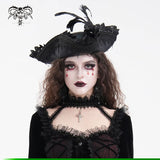Nocturne Plume Lace Mesh Hats
