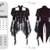 Crimson Wraith Swallowtail Coat