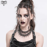 Razorheart Spike Double‑Chain Necklace