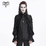 Black Lament Satin Shirt