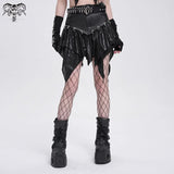 Cracked Revolver Ruffled Skirt