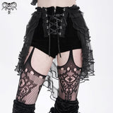 Nether Pulse Mesh Skirt‑Shorts