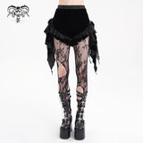 Velvet Nocturne Pleated Shorts