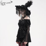 Crimson Eclipse Off-Shoulder Velvet