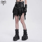 Cracked Revolver Ruffled Skirt