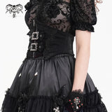 Devil Fashion Shiny Pattern Leather Corset Belt