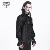 Black Lament Satin Shirt
