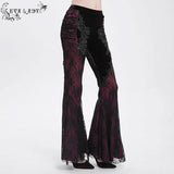 Scarlet Nocturne Flare Trousers