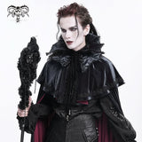 Crimson Veil Knit Collar