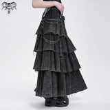 Wasted Elegy Tiered Skirt