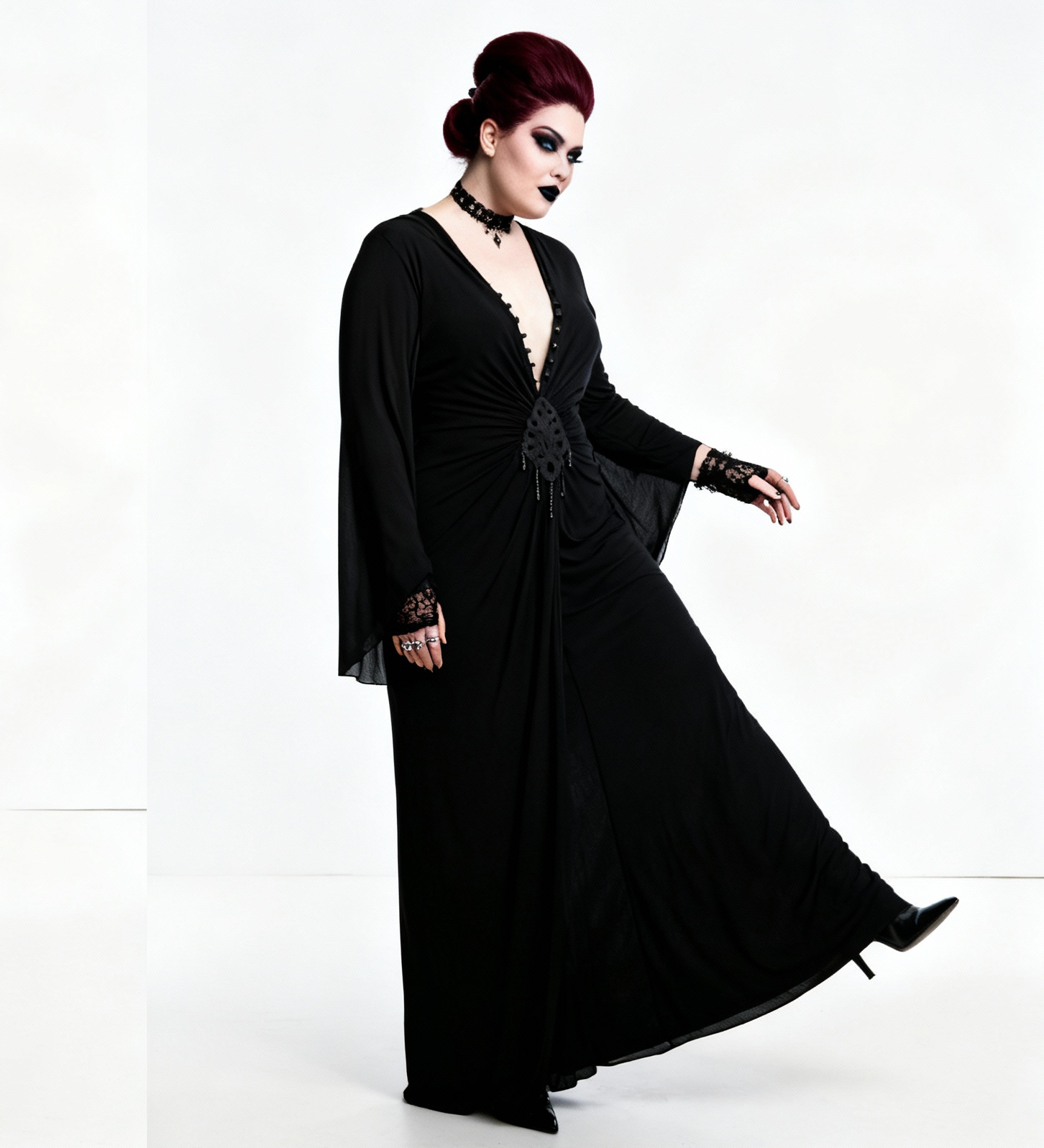 Robe de soirée gothique 'Death's Scythe'