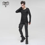 Moshpit' Punk Mesh Asymmetric Hem Tee
