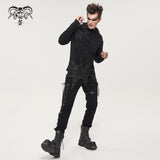 'Themis' Punk Distressed Trousers