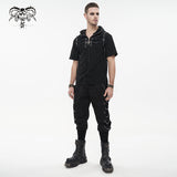 Pantalon cargo punk 'O Negative' avec chaînes